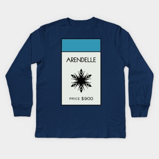 Arendelle Location Card Kids Long Sleeve T-Shirt